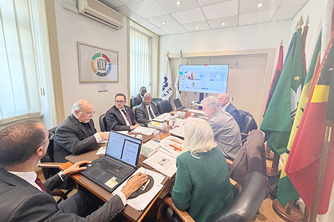 ◎ 澳門大學副校長馬許願出席葡語大學聯會理事會會議。