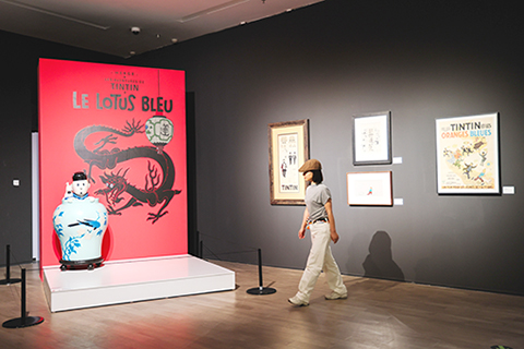 觀眾參觀漫畫展。(廣東省動漫藝術家協會 供圖)